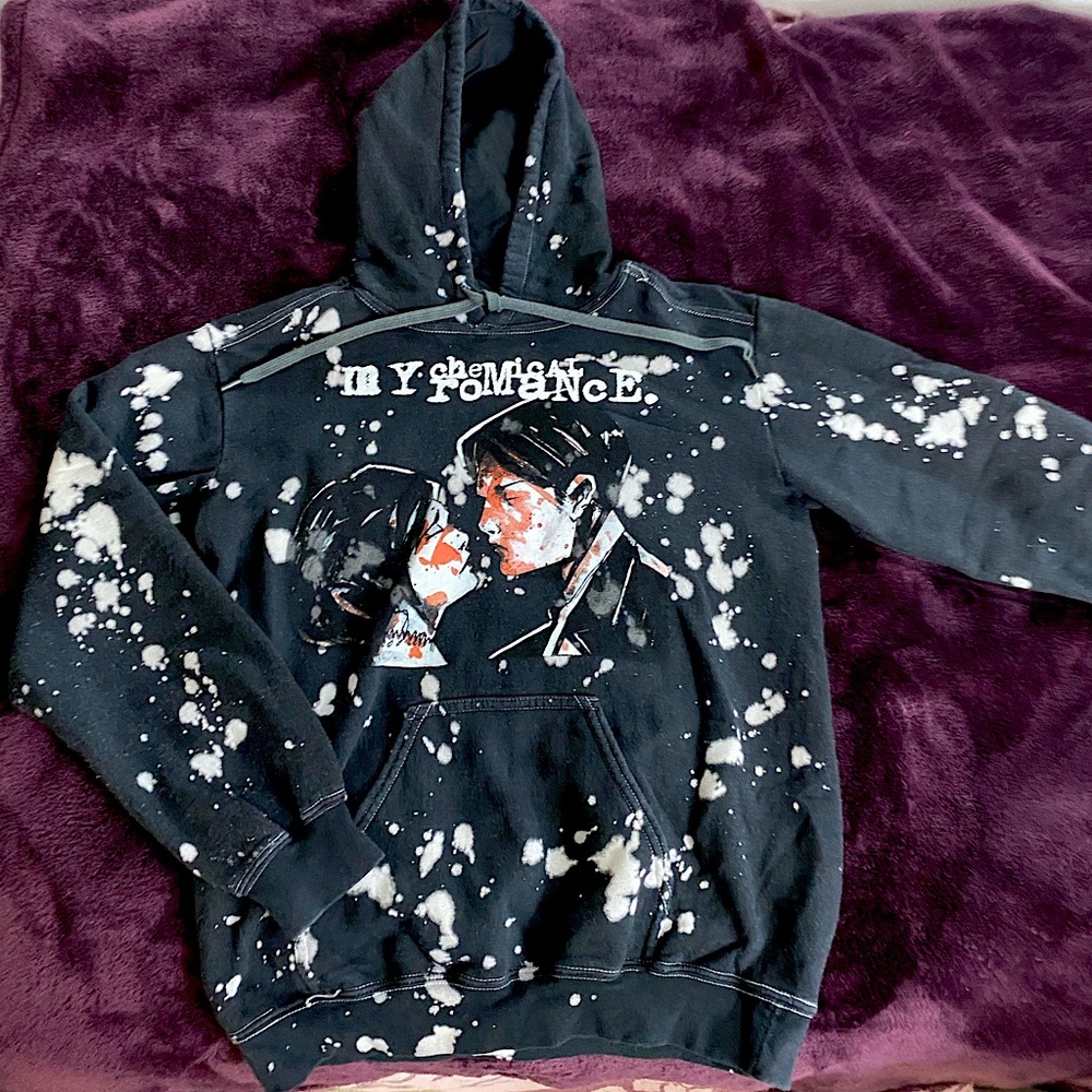 My Chemical Romance Three Cheers for Sweet Revenge Splatter Hoodie Hot Topic